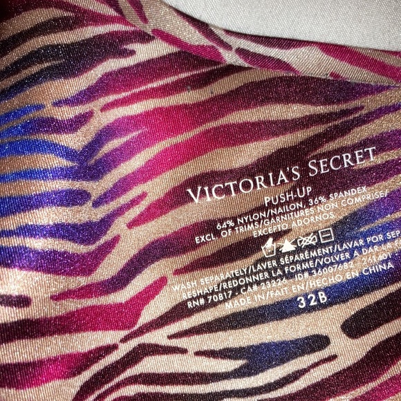 Women’s Victoria’s Secret Incredible Zebra print push up bra - Picture 4 of 4